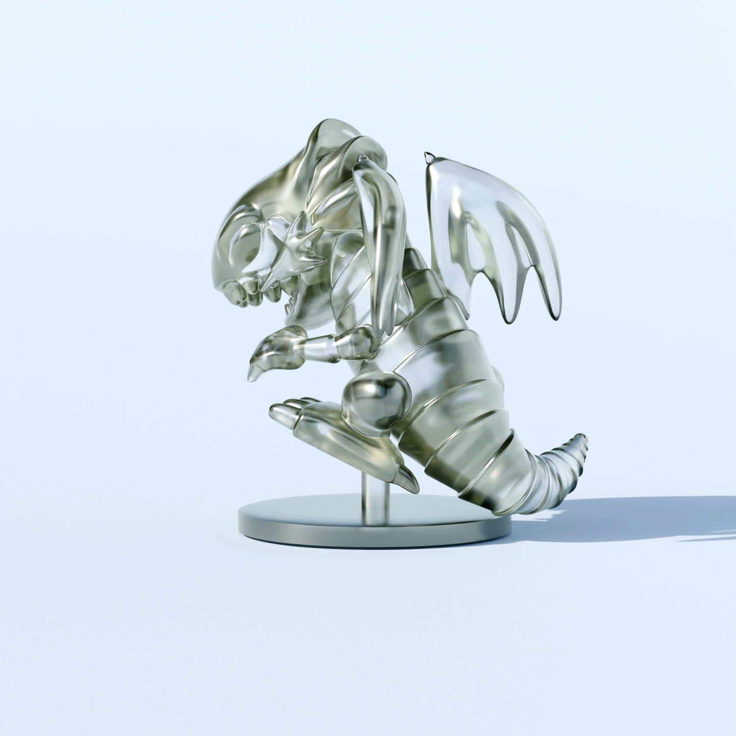 BLUE EYES CLEAR DRAGON FIGURE