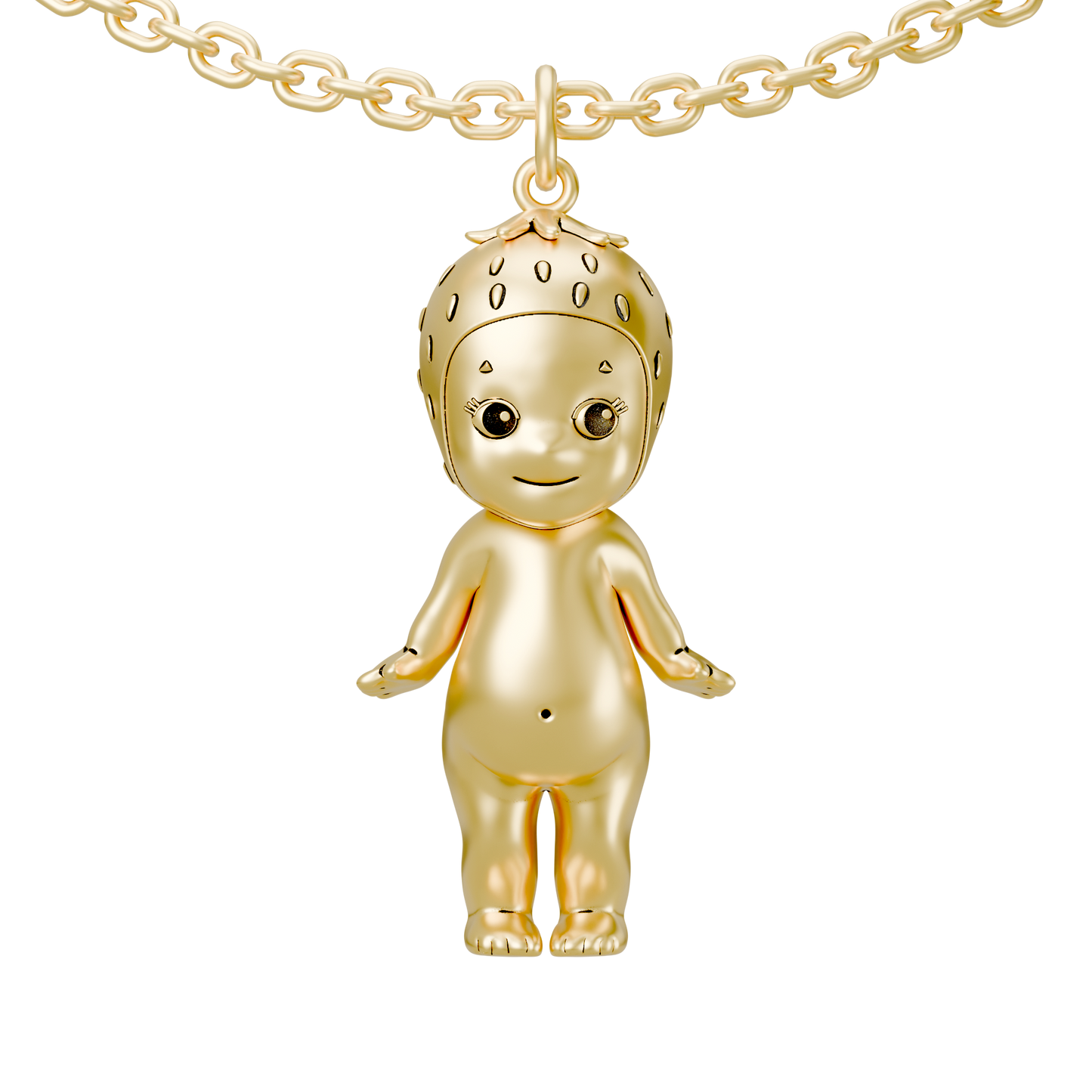 Strawberry angel pendant *Gold*