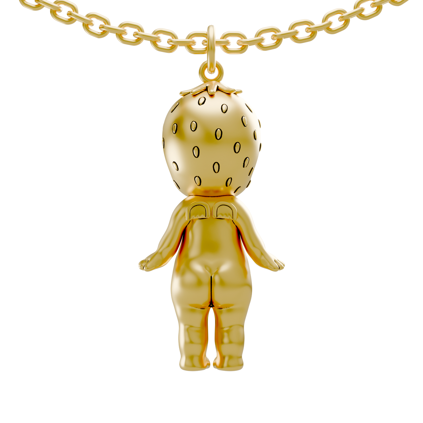 Strawberry angel pendant *Gold*