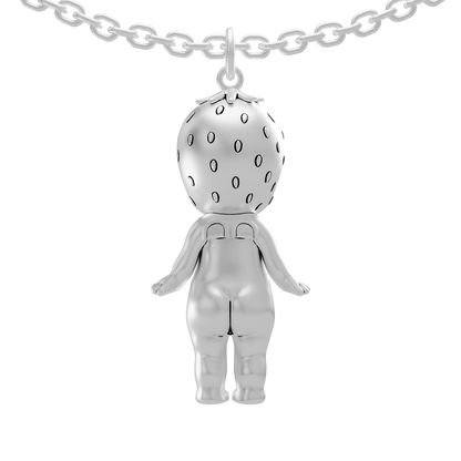 Strawberry angel pendant *Silver*