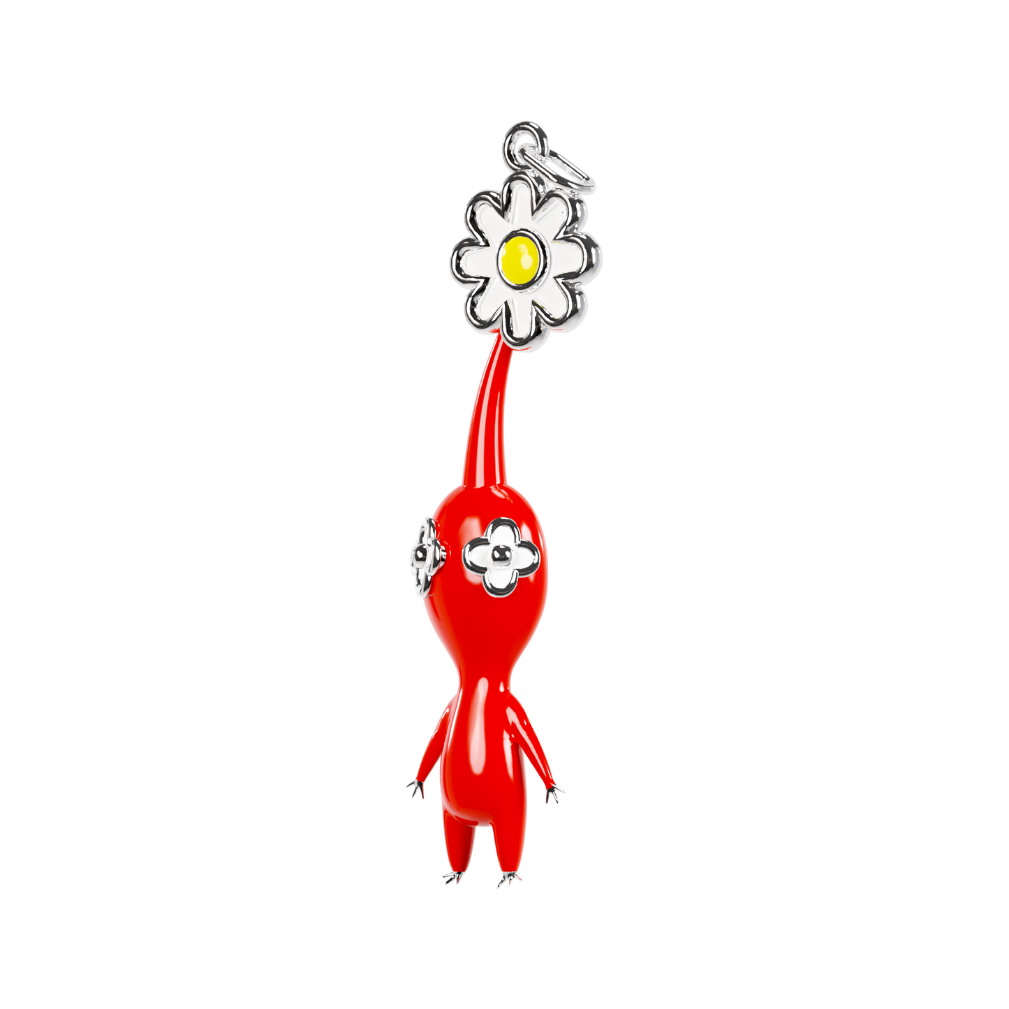 Pikmin Enamel Pendant - Red