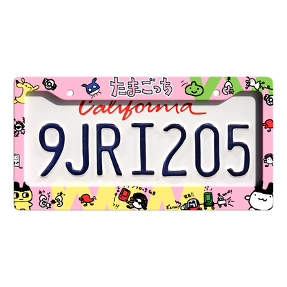 TAMAGOTCHI LICENSE PLATE COVER