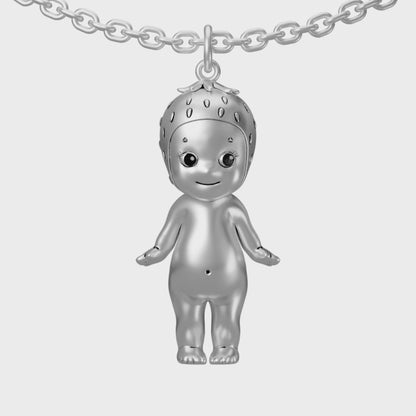 Strawberry angel pendant *Silver*