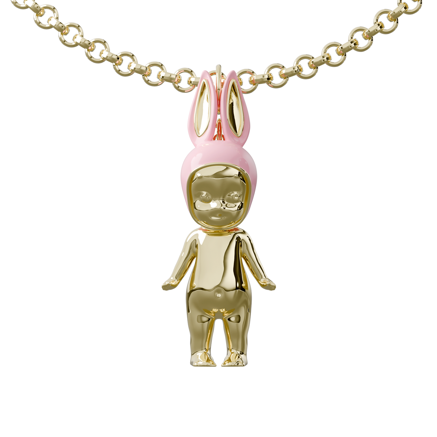 BUNNY ANGEL - GOLD PLATED!