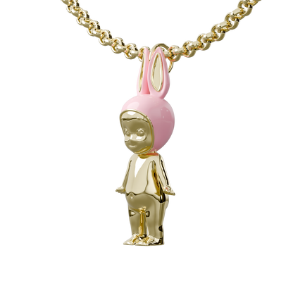 BUNNY ANGEL - GOLD PLATED!