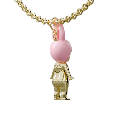 BUNNY ANGEL - GOLD PLATED!